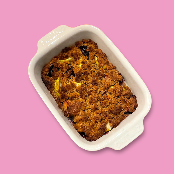 Rezeptbild für Pflaumen-Apfel Crumble