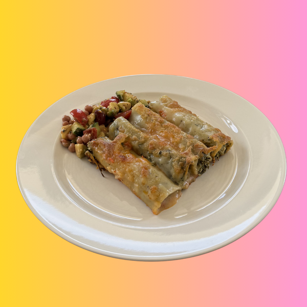 Rezeptbild für Vegane Spinat-Cashew-Cannelloni